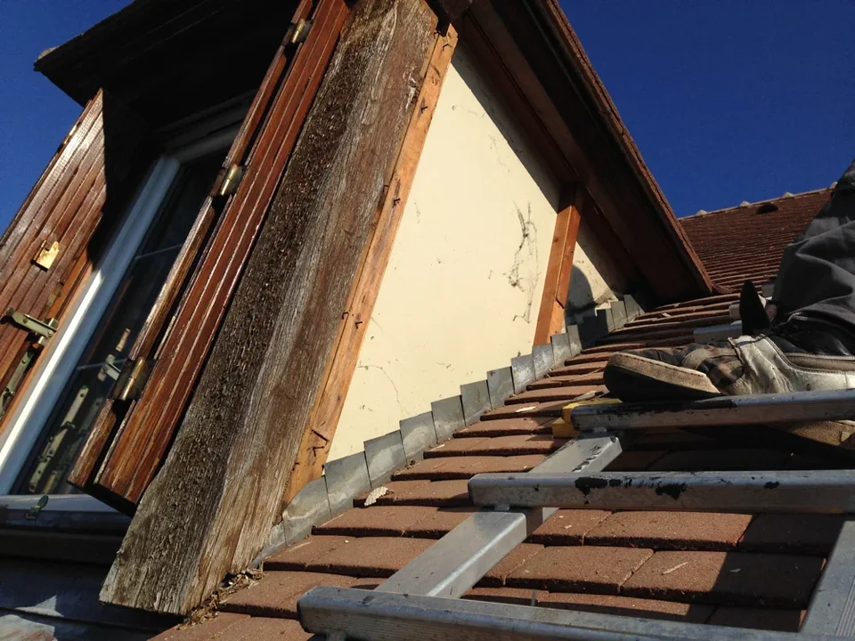 Lucarne avec bois apparent