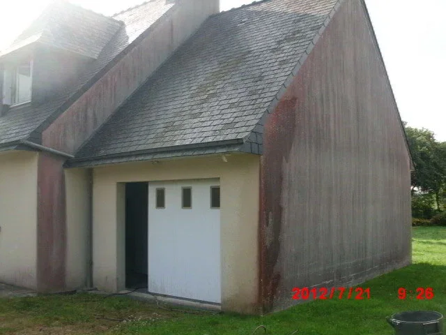 Pignon et toiture avant intervention